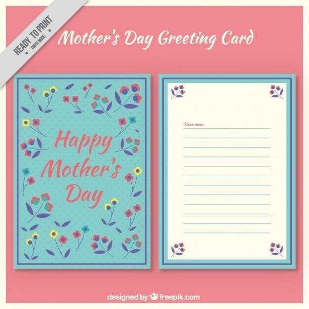 mothers day card pdf